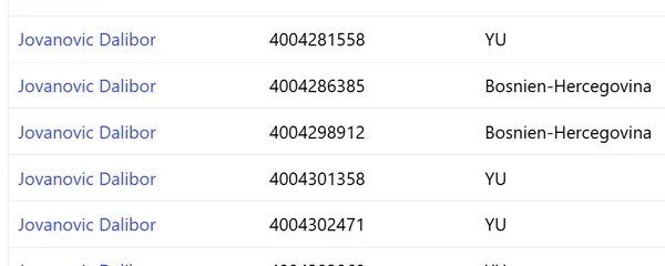 Jovanovic Dalibor har haft seks forskellige enhedsnumre og fået konkurskarantæne seks gange, kan man konstatere i Statstidende.