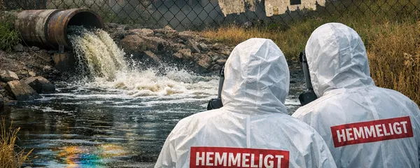 AI-genereret billede af PFAS-forurening.