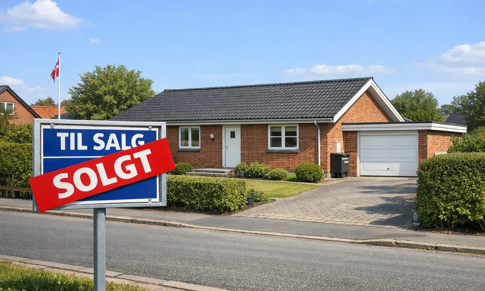 AI-genereret billede af hussalg.